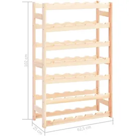 vidaXL Weinregal 42 Flaschen 0 x 0 x 0 cm Beige