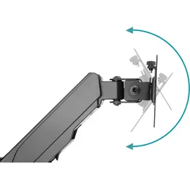 Digitus Universal Single Monitorhalter mit Gasdruckfeder Schwarz