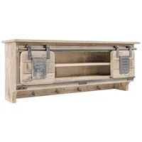 Massivmoebel24 Wandgarderobe Mango 115 x 30 x 45 cm