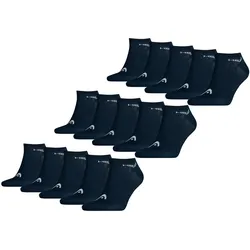 HEAD Herren Damen Unisex Sneaker Sport Socken Kurzsocken Baumwolle - 10er 15er 20er Multipack in 35-38 15er Pack