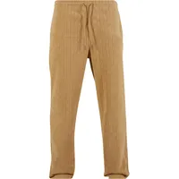 URBAN CLASSICS Jacquard Velvet Trainingshose - Union Beige -