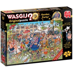 Jumbo Spiele Puzzle Wasgij Original 40 Garten Party 25 Jahre Jubiläum, 1000 Puzzleteile bunt