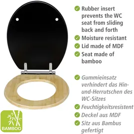 Wenko Bambusa Black MDF