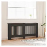 vidaXL Heizkörperabdeckung 2 Stk Schwarz 172 x 19 x 81,5 cm