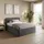 home collective Polsterbett Anthrazit Textil, Schichtholz, 140x200 cm, Schlafzimmer, Betten, Polsterbetten