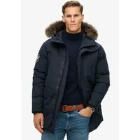 Superdry Everest Faux Fur Jacke - Eclipse Navy -