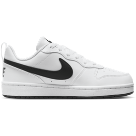 Nike Court Borough Low RECRAFT (GS) Sneaker, White/Black, 38 1⁄2