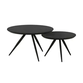 Uno Couchtisch 2er Set ¦ schwarz