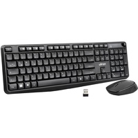 Ultron UMC-300 Kabelloses Tastatur-Maus Office Set schwarz, USB, DE (364180)