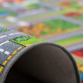 Snapstyle Snapstyle, Kinder Spiel Straßenteppich Grau Grün 200x300cm