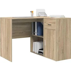 vidaXL Eckschreibtisch Sonoma Eiche braun