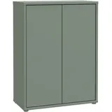 Forte Schuhschrank Alice Springs, Salbeigrün, Holzwerkstoff, 4 Fächer, 75x100x35 cm Typenauswahl, stehend, Garderobe, Schuhaufbewahrung, Schuhschränke