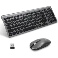 LeadsaiL LeadsaiL, kabelloses Tastatur-Maus-Set, ergonomische Maus und Tastatur, kabellose