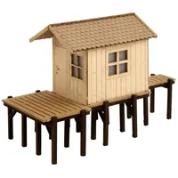 NOCH Fischerhütte, detailreiches Laser-Cut Gebäude, ideal für Modellbau in