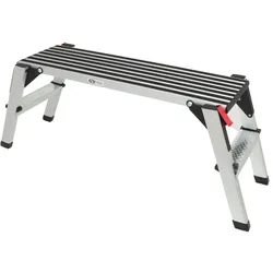 KS Tools Aluminium-Sicherheits-Laufbühne mit großer Plattform, zusammenklappbar
