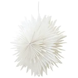 Ebuy24 Sälen Weihnachtsstern mit Licht Papier Ø35 cm Pendelleuchte weiß.