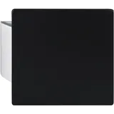 KWS Plattengriff SARAH 150x150x10 mm Alu silber eloxiert/schwarz beschichtet