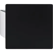 KWS Plattengriff SARAH 150x150x10 mm Alu silber eloxiert/schwarz beschichtet
