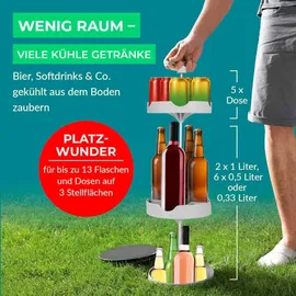 EasyMaxx Flaschenkühler Outdoor 2.0 - grau