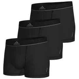 Adidas Herren Trunk (3PK) -Active Micro Flex Eco Unterwäsche, 000 Black, S (3er Pack)