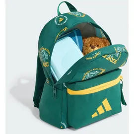 adidas Little Kids Snack Run Graphic Backpack Collegiate Green/Crew Yellow