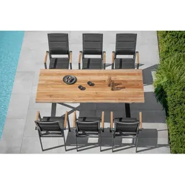 Niehoff Solid Gartentisch 220 x 95 x 76 cm Anthrazit