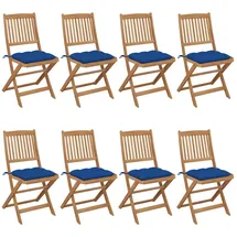 vidaXL Dorian Gartenstuhl 57 x 100 x 91 cm blau 8 St.