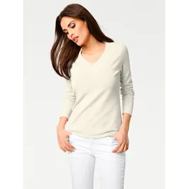 Heine V-Pullover Beige 44