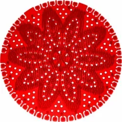 Arcora Duft Urinalsieb Mini, Ø 14 cm 1414US-TP , Duft: Tropical, Farbe: Rot