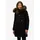 Superdry Fuji Faux Fur Damen. Kapuzenjacke schwarz M,