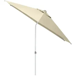 Kettler EASY PUSH Schirm Schirm Ø 270 cm, UPF 50+, silber/ natur, Aluminium/Polyester mit PU Beschichtung