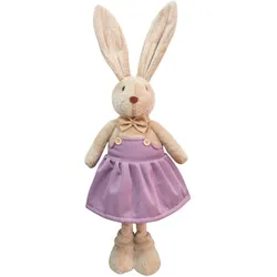 Osterhase Lotta Lila/Hellbraun