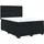 vidaXL Boxspringbett mit Matratze Schwarz 140x200 cm Samt