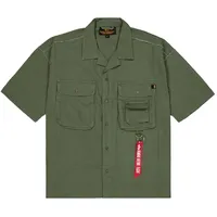 Alpha Industries Aloha Safari Hemd, Dark Olive, M