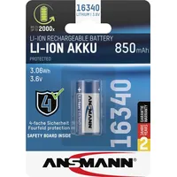 Hama ANSMANN Li-Ion Akku 16340 3,6 V, 850 mAh