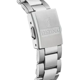 Festina F20457/3 36,5mm Edelstahlgehäuse silber Sportarmband schwarz