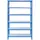 ar shelving Steckregal Metall 200 x 120 x 40 cm blau 6 Böden