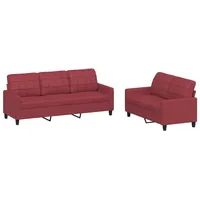 3er Set Wohnzimmer Jugendsofa Relaxsofa Sofas & Couch Sofa Loungesofa Kunstleder
