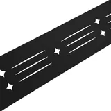 zaun|zu® Sichtschutzstreifen Dekor Starline für Doppelstabzaun 2,55 m Schwarz
