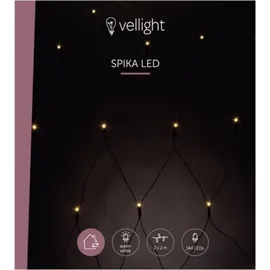VELLEMAN Lichtnetz LED 2 x 2 m Warmweiß Schwarz