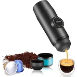 Tragbare Kaffeemaschine – Elektrische Espressomaschine Mit Heizung Für Unterwegs – Für 12-v-auto Und Camping – Kompatibel Mit Nespresso-kapseln