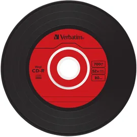 Verbatim Azo Data Vinyl-Design CD-R 80min/700MB, 52x, 10er Slimcase (43426)