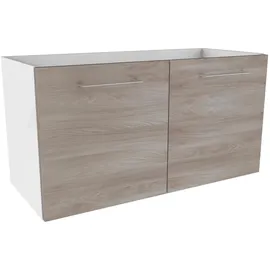 Fackelmann Waschtischunterschrank Lima 80 x 42 x 35 cm Weiß Matt