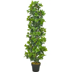 vidaXL Künstliche Pflanze Lorbeerbaum mit Topf Grün 150 cm