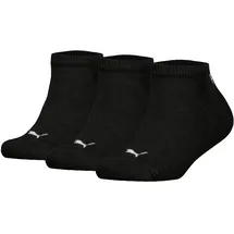 Puma Sneakersocken 3er Pack Schwarz 35-38
