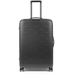 Piquadro PiQ Biz Hartschalentrolley Mittelgroß 4 Rollen schwarz