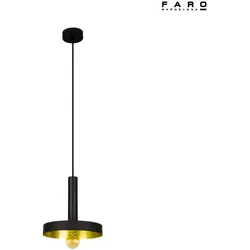 Faro Pendelleuchte WHIZZ 1xIP27, IP20, schwarz, gold FAR-20160