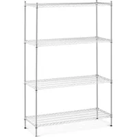 Royal Catering Steckregal Metall 120 x 45 x 180 cm silberfarben