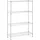 Royal Catering Steckregal Metall 120 x 45 x 180 cm silberfarben