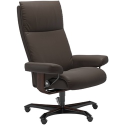 STRESSLESS Bürostuhl Aura Office Leder Braun Batick Brown